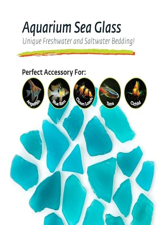 Galapagos (05134 Aquarium Sea Glass, Cold Blue, 4lb Bag - Image 3